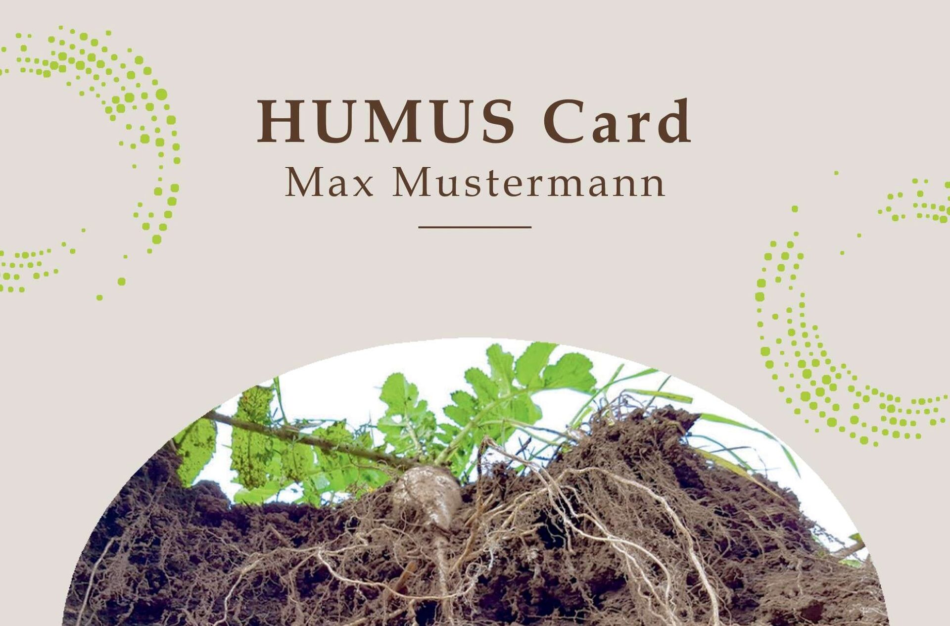 HUMUS Card der HUMUS Bewegung